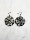 Antique Bronze Vintage Filigree Sacred Mandala Earrings
Add a touch of whimsy with our Vintage Filigree Earrings. These lightweight beauties feature intricate filigree designs for a boho vibe. Perfect for a playful and carefree look.
Lightweight brass metal stampings with an antique bronze patina.
58mm from the top of the ear hook x 43mm