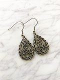 Boho Love Tibetan Silver Earrings