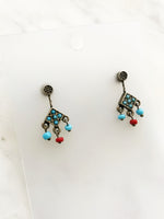 Tibetan Silver Earrings