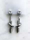 Vintage Retro Clip on Crystal Earrings