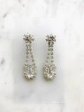 Vintage Diamante Crystal Earrings