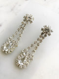 Vintage Diamante Crystal Earrings