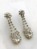 Vintage Diamante Crystal Earrings