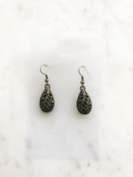 Make a fashion statement with these Antique Bronze Filigree Earrings! The intricate details will add charm and character to any look. Plus, the lightweight design ensures you won’t be weighed down by your baubles! Make like a jewelry box maestro and rock these earrings!  40mm drop from top of ear hook x 12mm