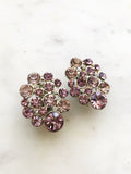 Margot Vintage Blush Clip-on Earrings