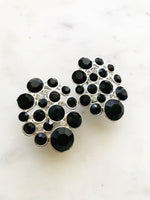 Margot Vintage Black Clip-on Earrings