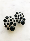 Margot Vintage Black Clip-on Earrings