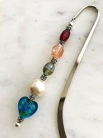 Handmade Vintage Bohemian Glass Bead Bookmark