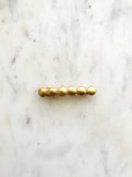 Upgrade your hair game with this stylish Vintage Gold Barrette. This barrette adds a touch of vintage charm to any hairstyle. Elevate your look effortlessly with this unique accessory!  58mm x 10mm