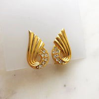 Wing Crystal Earrings