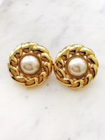 Dome Pearl Earrings