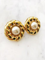 Dome Pearl Earrings