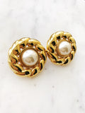 Dome Pearl Earrings