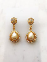 Pearl and Crystal Earrings