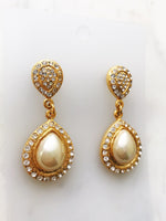 Pearl and Crystal Earrings