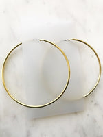 Caitlin Gold Plated Hoops