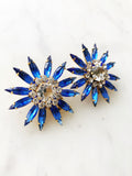 Star Burst Crystal Electric Blue