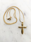 Gold Plated Cross Necklace