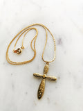 Gold Plated Cross Necklace