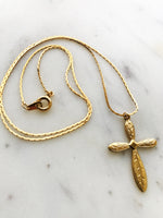 Gold Plated Cross Necklace