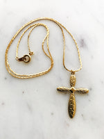 Gold Plated Cross Necklace