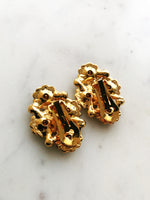 Introducing Harper, the perfect earrings to make your style stand out! These one-of-a-kind, clip-on earrings, with their glimmering crystals, will have you shining like a star (and feeling like one, too!) So, show a little sparkle and strut your stuff!  Vintage Crystal  Gold Plated  Clip on Earrings  43mm x  26mm