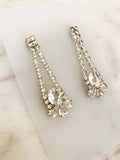 Vintage Diamante Crystal Art Deco Earrings