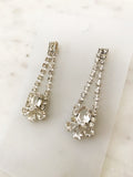 Vintage Diamante Crystal Art Deco Earrings