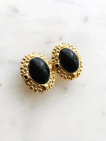 Erica Black Gold Earrings