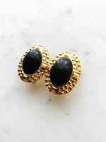 Erica Black Gold Earrings