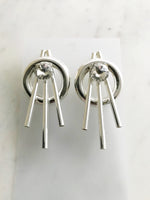 Lulu Silver Crystal Earrings