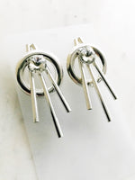 Lulu Silver Crystal Earrings