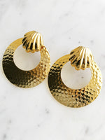 Vintage Gold Plated Hoops