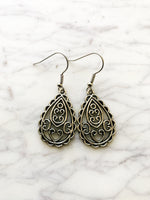 Boho Love Tibetan Silver Earrings