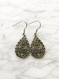 Boho Love Tibetan Silver Earrings