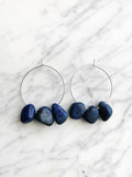 Lapis Lazuli Hoops