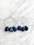 Lapis Lazuli Hoops