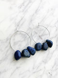 Lapis Lazuli Hoops