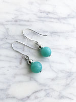 Amazonite Crystal Earrings Spiritual Metaphysical & Healing