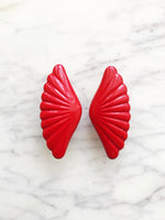 Red Shell Earrings