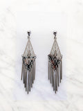 Silver Aztec Earrings