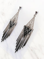 Silver Aztec Earrings