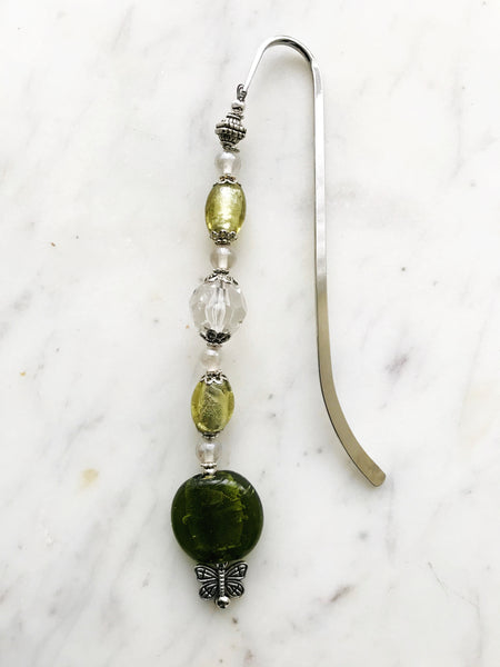 Handmade Vintage Bohemian Glass Bead Bookmark