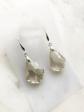 Vintage Silver Shade Crystal Earrings