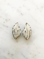 Retro White Tiger Earrings