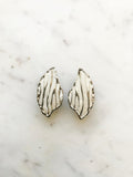 Retro White Tiger Earrings