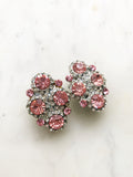 Add a touch of vintage charm to your ensemble with our Vintage Light Pink Crystal Clip-on Earrings! These dainty darlings are like a sip of rosé for your ears – chic, fun, and effortlessly stylish. Clip 'em on, and let your ears bloom with retro elegance!  Vintage Crystal  Sliver Plated  Clip on Earrings  43mm x 26mm