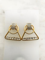 Vintage Art Deco Crystal Earrings