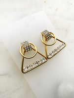 Vintage Art Deco Crystal Earrings