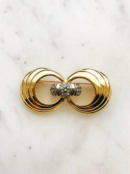 Vintage Crystal Brooch